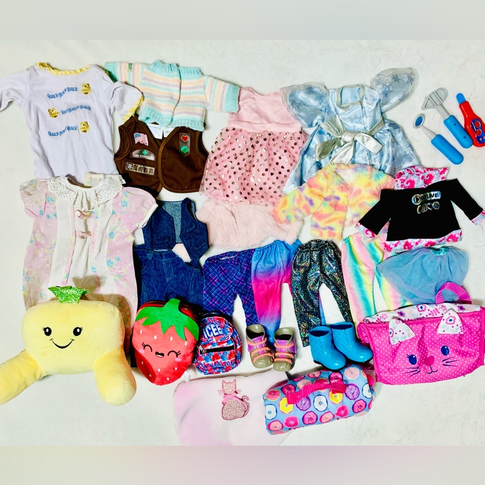 Huge Lot of Doll Clothing and Accessories
